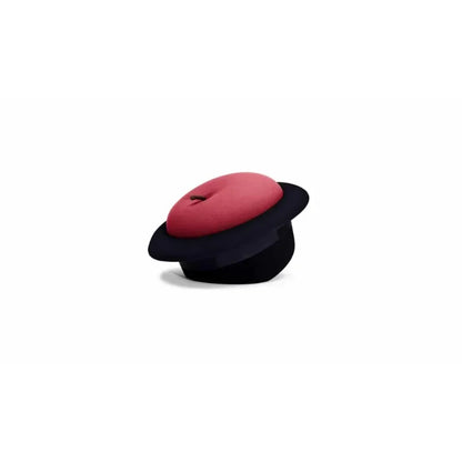 Black Hat & Apple Ottoman – Whimsical Home Decor