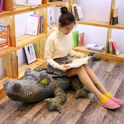 Ultimate Jumbo Lifelike Crocodile Plushie, Two Styles, 6.5' | 200 cm