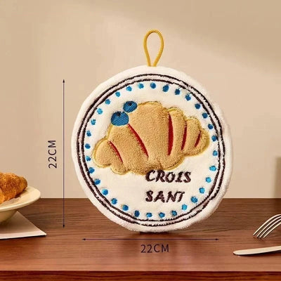 Thickened Kitchen Hand Towel – Absorbent Hanging Cloth