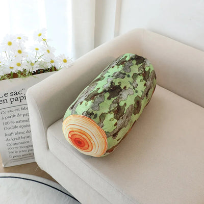 Peluche Tronc d'Arbre Réaliste, Deux Couleurs, 18-33" | 45-85 cm