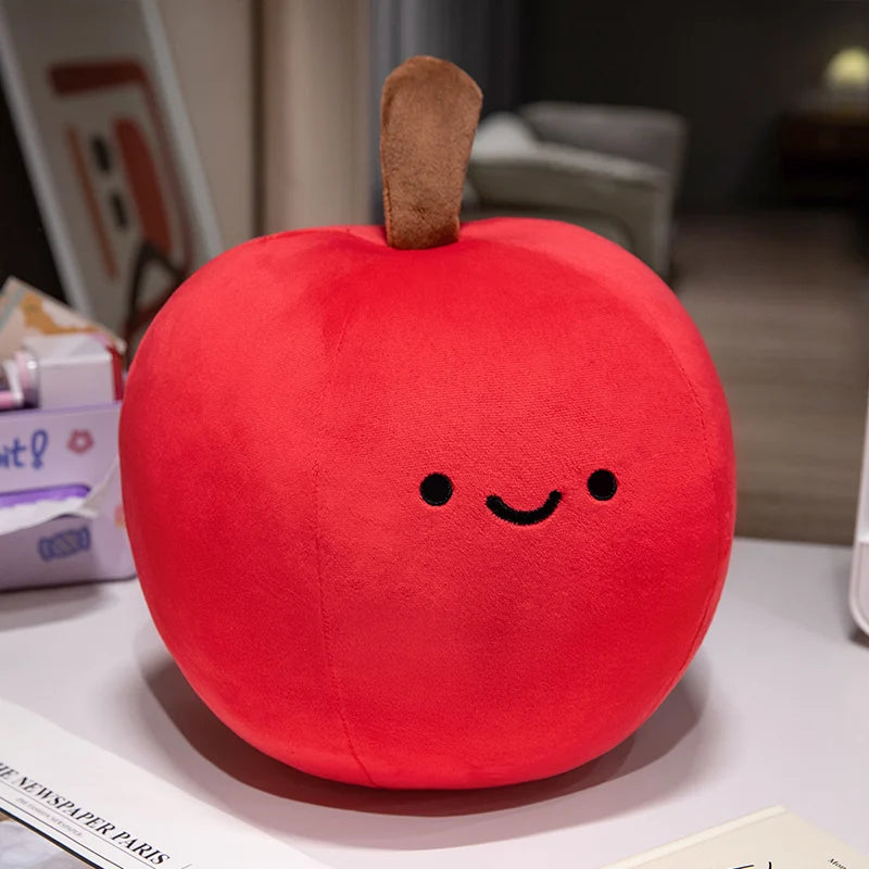 Peluches di Frutta Cartoni Animati Allegri, 4 Varietà, 6-10" | 16-25 centimetri