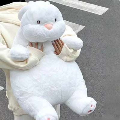Giant Lazy Bunny Plush Doll – Soft Baby Sleep Pillow, Up to 24" | 60 cm