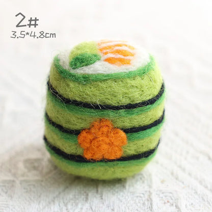 Wool Felt Sushi Plushies – Realistic Mini Food Plush Toys