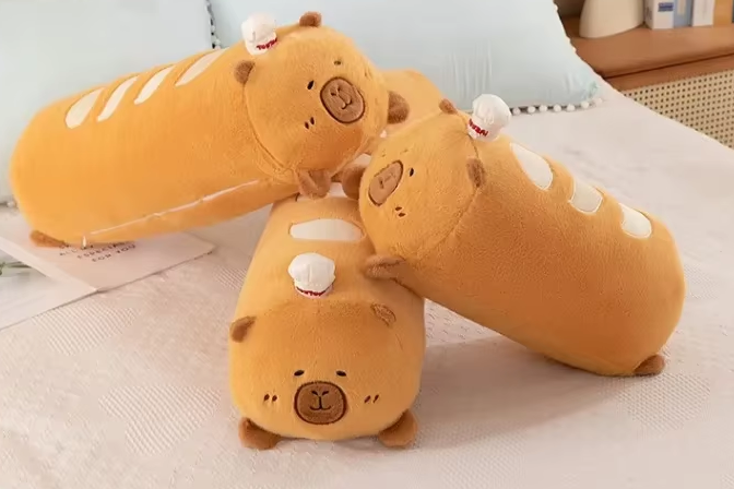 Jumbo Capybara Bread Plushie, 22-37" | 55-95 cm