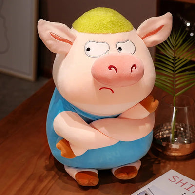 Angry Pig Plushies – Three Colors - 14-22" | 35-55 cm plush toy – – Blue – Image 7 | Plushie Produce
