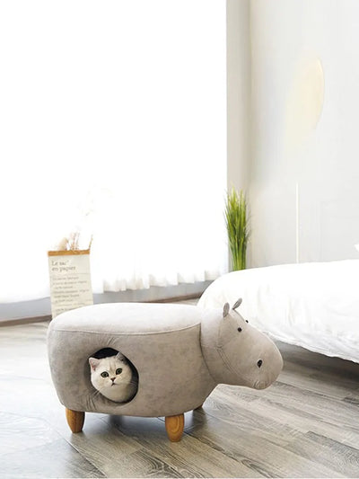 Animal Hideaway Storage Stool- Five Animal Designs plush toy – – – Image 2 | Plushie Produce