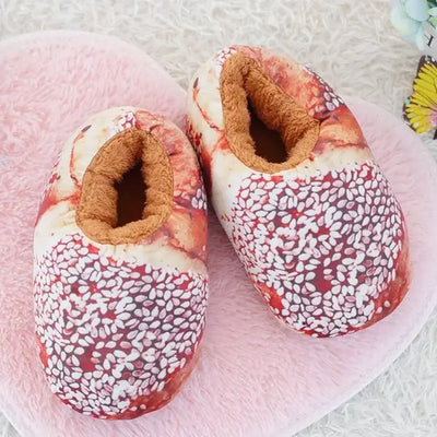 Baked Bread Children's Slippers- Four Varieties plush toy – – Sesame bread – Image 6 | Plushie Produce
