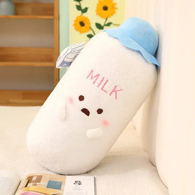 Bottle of Milk Plushie – Cute Plush Toy in Blue or Pink plush toy – – Blue – Image 7 | Plushie Produce