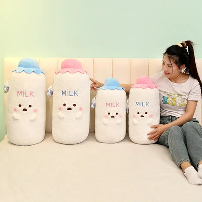 Bottle of Milk Plushie – Cute Plush Toy in Blue or Pink plush toy – – – Image 2 | Plushie Produce
