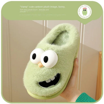 Plushie Cartoon Bird Slippers, US Men 4-6.5/ Women 5.5-18