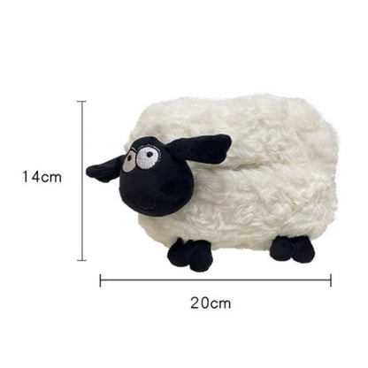 Porte-mouchoirs en peluche en forme de mouton pour voitures