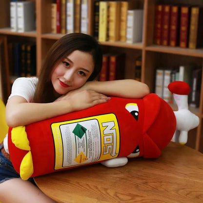 Cartoon Fire Extinguisher Plush Toy, 15-32" | 38-80 cm