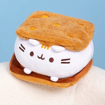 Pluche Kat Marshmallow S'more Pluche, 6-9" | 15-22cm