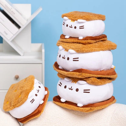 Plushie Cat Marshmallow S'more Plushie, 6-9" | 15-22 cm