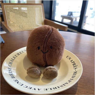 Coffee Bean Plushie, 5-8" | 13-21 cm plush toy – – – Image 3 | Plushie Produce