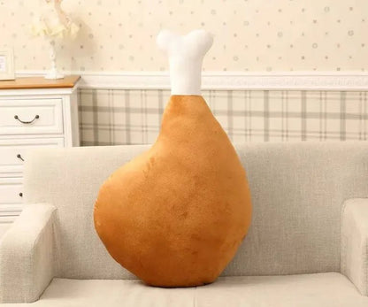 Peluche de cuisse de poulet cuite, 24" | 60 cm