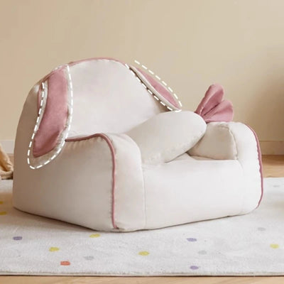 Cozy Bunny Children's Reading Chair with Carrot Plushie Pillow plush toy – – – Image 1 | Plushie Produce