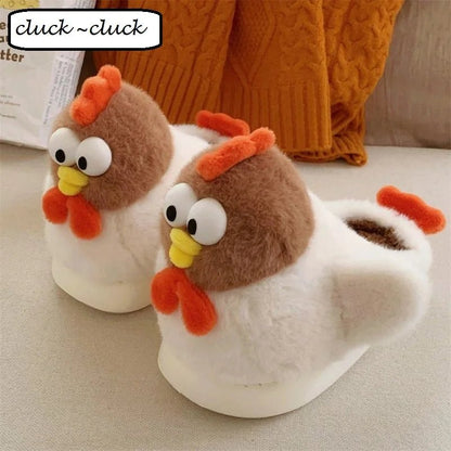 Hen Plush Slippers