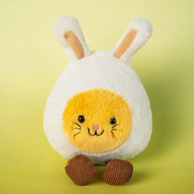 Easter Egg Bunny Plushie, 7" | 18 cm plush toy – – Yellow – Image 6 | Plushie Produce