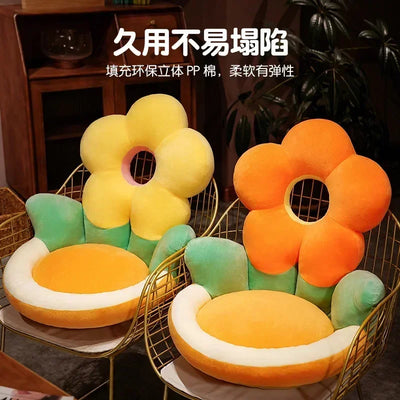 Flower Plushie Seat Cushion, 19"-22" | 50-55 cm plush toy – – – Image 4 | Plushie Produce