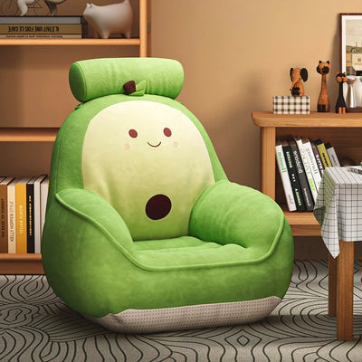 Food-Themed Children's Plushie Reading Chair plush toy – – avocado/ 60 – Image 16 | Plushie Produce