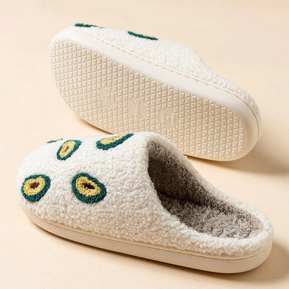 Zapatillas de casa deslizables inspiradas en frutas de peluche, cinco estilos