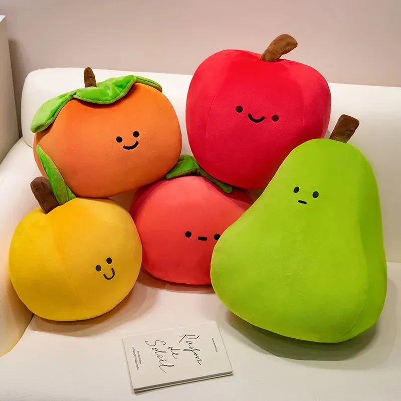 Frutas de Pelúcia – Uma Coleção de Comida de Brinquedo Minimalista e Fofa