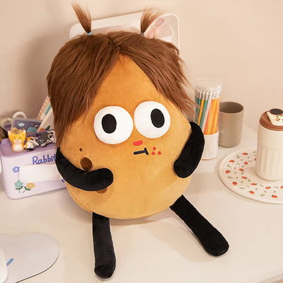 Funny Potato Plushie with Hair, 12-20" | 30-50 cm plush toy – – Big eyes – Image 10 | Plushie Produce