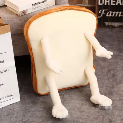 Funny Toast Plushie with Hands and Legs, 20" | 50 cm plush toy – – – Image 3 | Plushie Produce