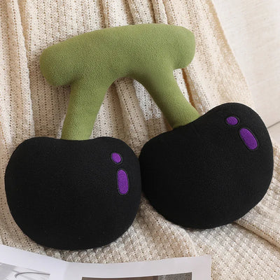 Giant Cherry Plushie, 18" | 45cm plush toy – – black – Image 8 | Plushie Produce