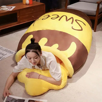 Giant Honey Jar Sleeping Bag, 5.9' | 1.6 m plush toy – – A – Image 1 | Plushie Produce