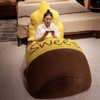 Giant Honey Jar Sleeping Bag, 5.9' | 1.6 m plush toy – – – Image 3 | Plushie Produce