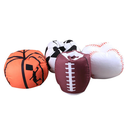 Plushie Giant Sports Ball Bean Bag Organizer, 38" | 97 cm