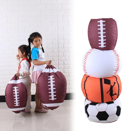 Giant Sports Ball Bean Bag Plushie Organizer, 38" | 97 cm