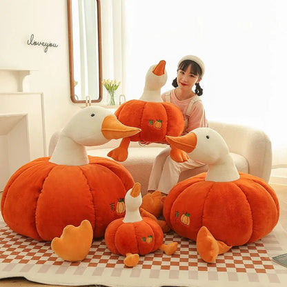 Peluche di Oca Dentro a una Zucca, 10-20" | 25-50 centimetri