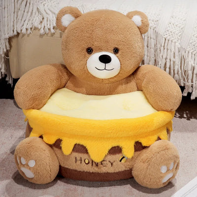 Honeypot Bear Plush Slipper Chair – Cozy & Adorable Seating for Kids! plush toy – – – Image 7 | Plushie Produce