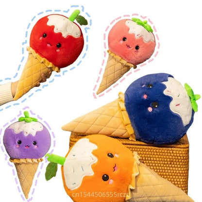 Ice Cream Cone Plushie, 16" | 40 cm