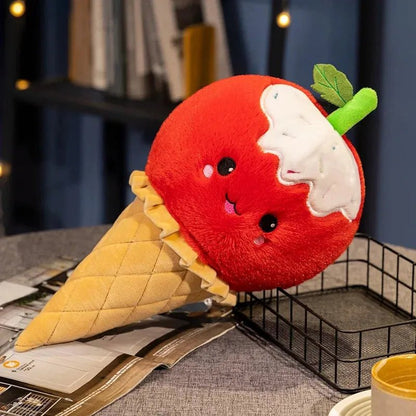 Ice Cream Cone Plushie, 16" | 40 cm