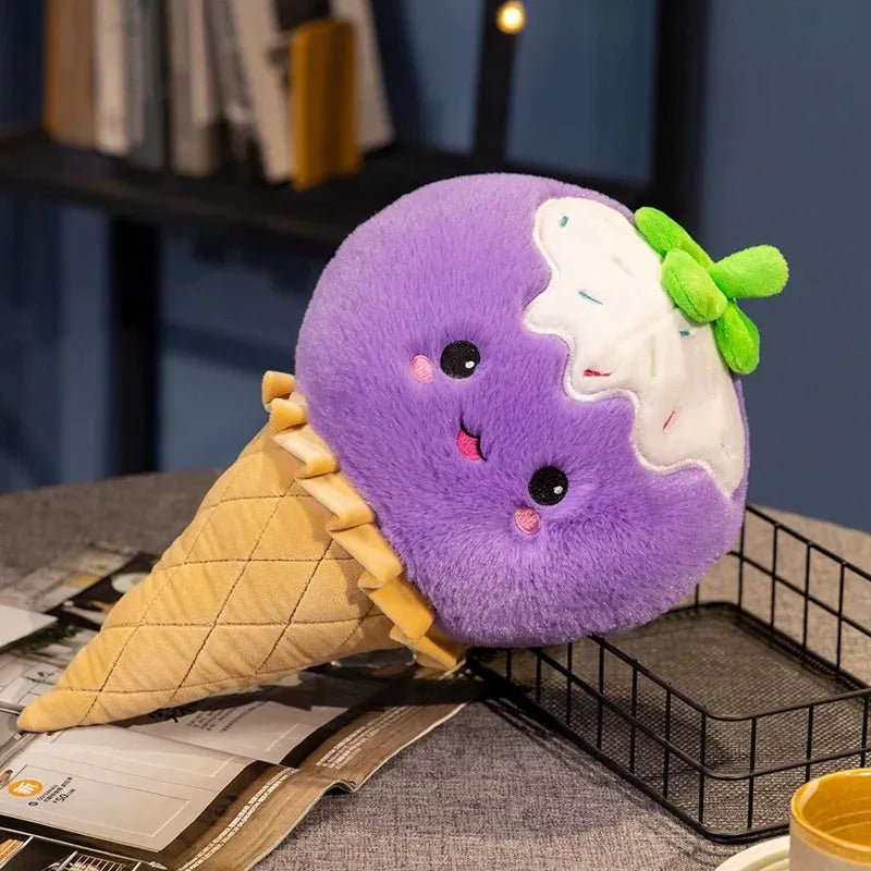 Ice Cream Cone Plushie, 16" | 40 cm