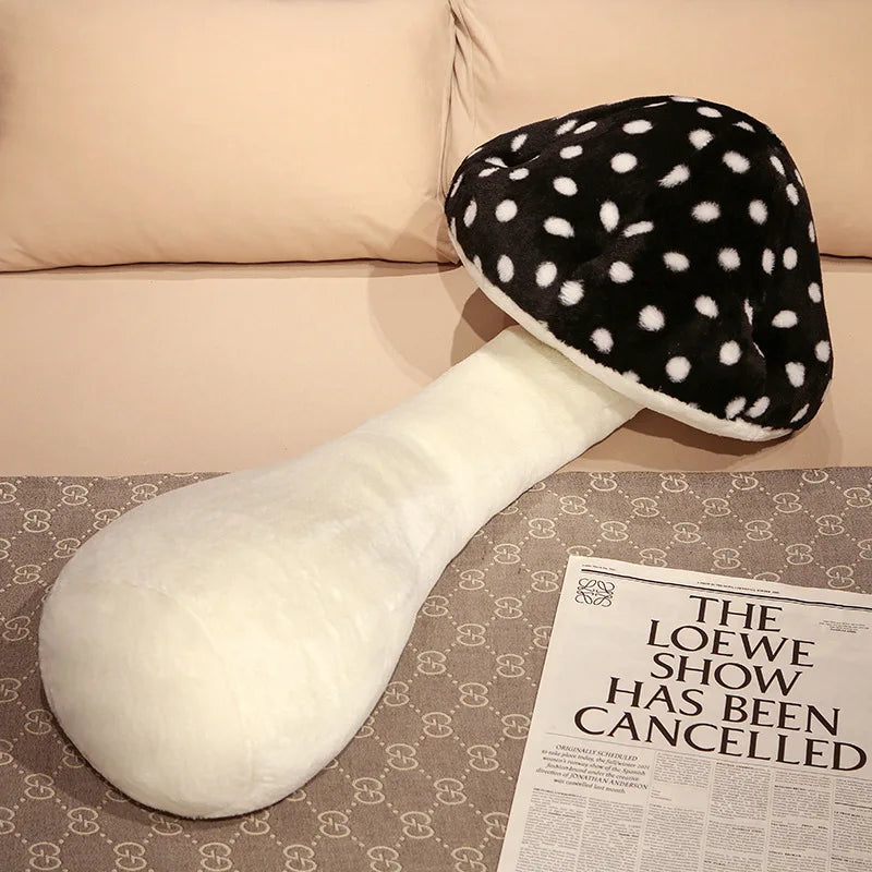 Jumbo Mushroom Plushie Body Pillow: Five Colors, 2.6-4.3' | 80-130 cm plush toy – – Black – Image 17 | Plushie Produce