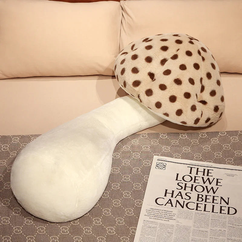 Jumbo Mushroom Plushie Body Pillow: Five Colors, 2.6-4.3' | 80-130 cm plush toy – – Brown – Image 16 | Plushie Produce