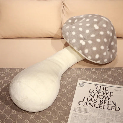Jumbo Mushroom Plushie Body Pillow: Five Colors, 2.6-4.3' | 80-130 cm plush toy – – Gray – Image 18 | Plushie Produce