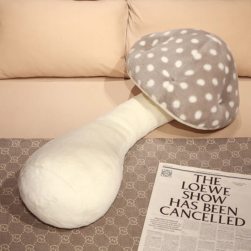 Jumbo Mushroom Plushie Body Pillow: Five Colors, 2.6-4.3' | 80-130 cm plush toy – – Gray – Image 18 | Plushie Produce