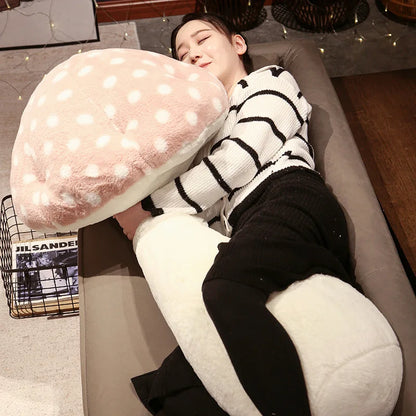 Jumbo Mushroom Plushie Body Pillow: Five Colors, 2.6-4.3' | 80-130 cm plush toy – – – Image 2 | Plushie Produce