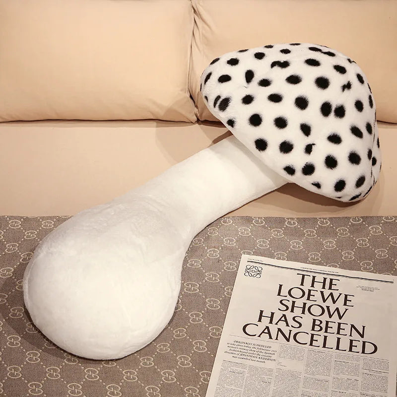 Jumbo Mushroom Plushie Body Pillow: Five Colors, 2.6-4.3' | 80-130 cm plush toy – – White – Image 19 | Plushie Produce