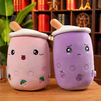 Large Expressive Bubble Tea Plushie, Three Flavors, 20" | 50 cm plush toy – – – Image 3 | Plushie Produce