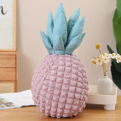 Grand coussin en peluche ananas de simulation, 20" | 50 cm