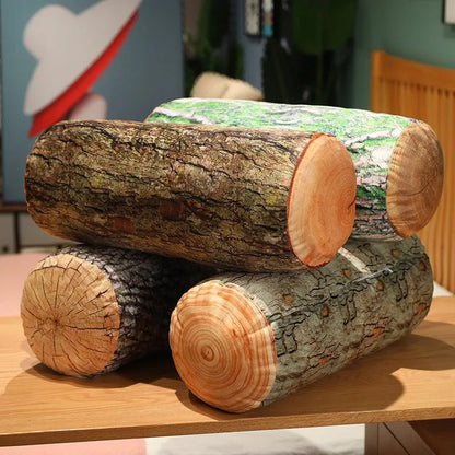 Plushie Lifelike Wood Log Plushies, Four Styles, 20-28" | 50-70 cm