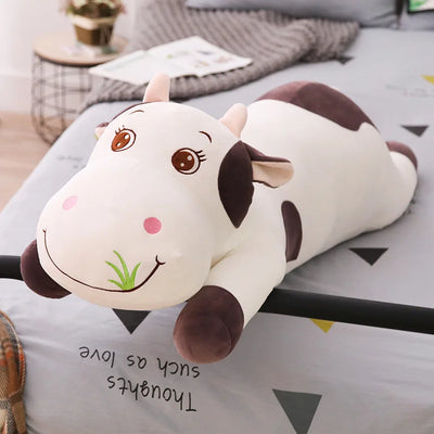 Long Cow Plushie – Soft Body Pillow, 20-43" | 50-110 cm plush toy – – Brown – Image 10 | Plushie Produce