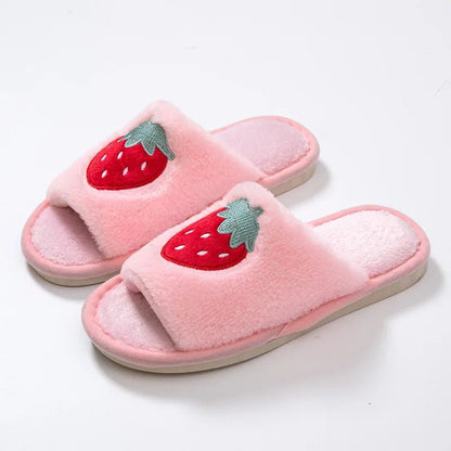 Open-Toed Fruit Slippers, Five Styles, US Men 3.5-6.5/Women 5.5-8